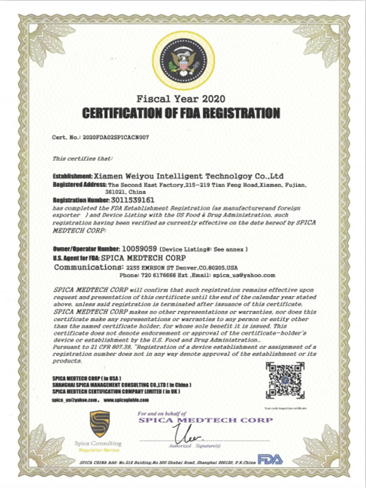 сертификат fda